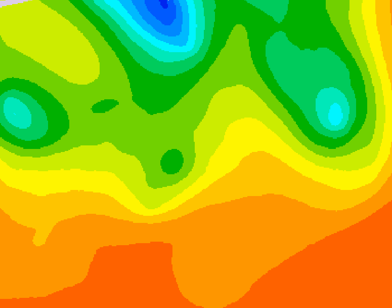 GDPS 500 millibar geopotential height 072 hour forecast chart for Canada based on 2026/07/03 1200Z data
