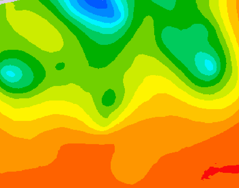 GDPS 500 millibar geopotential height 078 hour forecast chart for Canada based on 2026/07/03 1200Z data