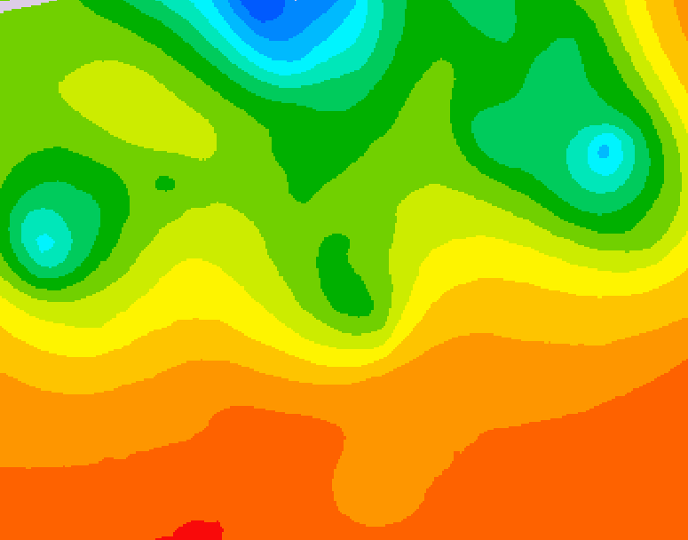 GDPS 500 millibar geopotential height 090 hour forecast chart for Canada based on 2026/07/03 1200Z data