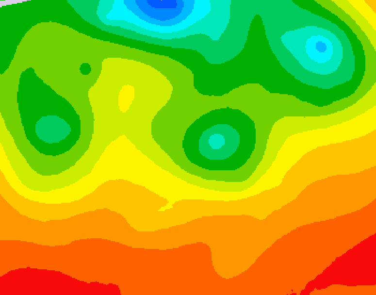 GDPS 500 millibar geopotential height 120 hour forecast chart for Canada based on 2026/07/03 1200Z data