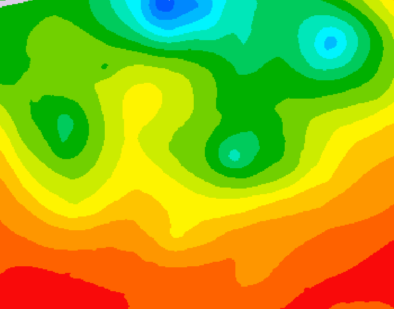 GDPS 500 millibar geopotential height 132 hour forecast chart for Canada based on 2026/07/03 1200Z data
