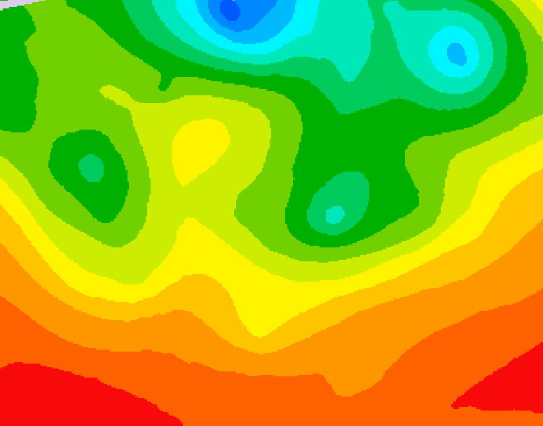 GDPS 500 millibar geopotential height 138 hour forecast chart for Canada based on 2026/07/03 1200Z data