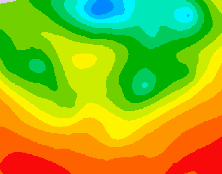 GDPS 500 millibar geopotential height 150 hour forecast chart for Canada based on 2026/07/03 1200Z data