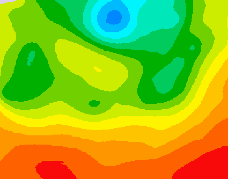 GDPS 500 millibar geopotential height 180 hour forecast chart for Canada based on 2026/07/03 1200Z data