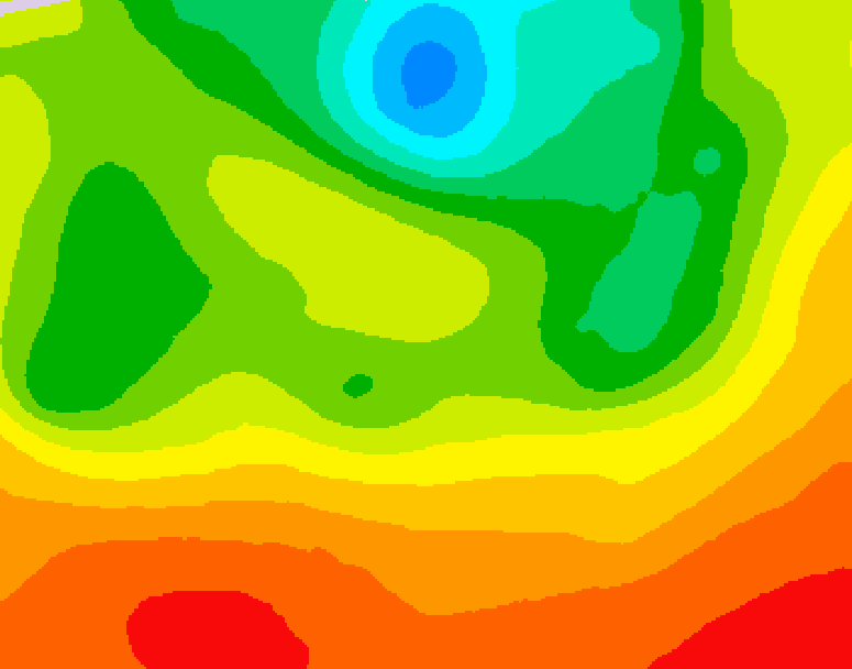 GDPS 500 millibar geopotential height 186 hour forecast chart for Canada based on 2026/07/03 1200Z data