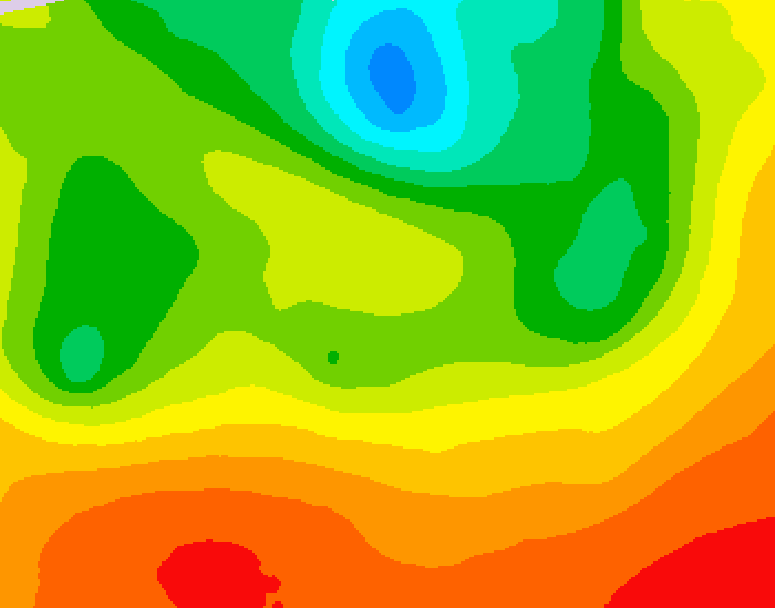 GDPS 500 millibar geopotential height 192 hour forecast chart for Canada based on 2026/07/03 1200Z data