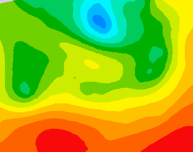 GDPS 500 millibar geopotential height 198 hour forecast chart for Canada based on 2026/07/03 1200Z data