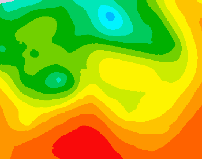 GDPS 500 millibar geopotential height 234 hour forecast chart for Canada based on 2026/07/03 1200Z data
