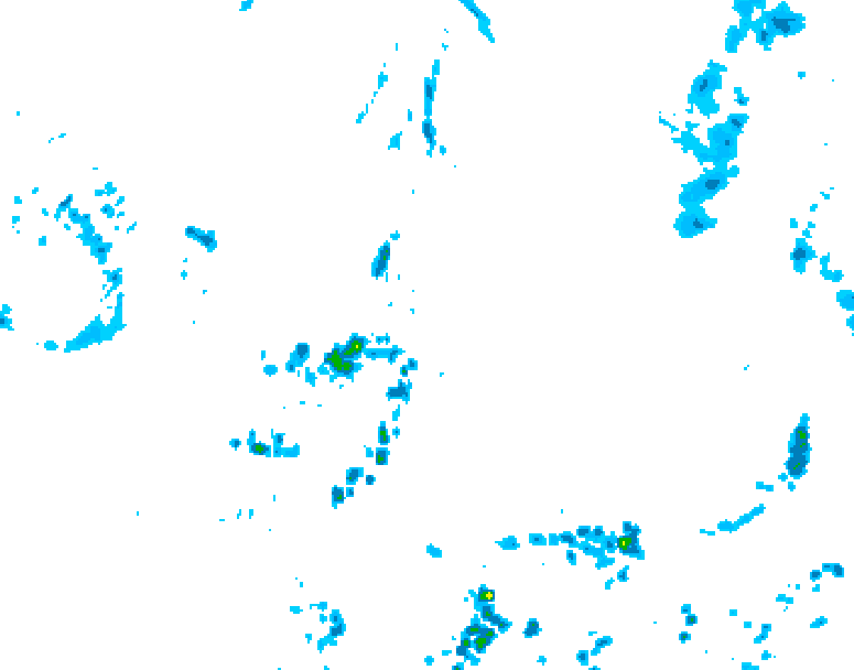 GDPS precipitation 060 hour forecast chart for Canada based on 2026/07/03 1200Z data