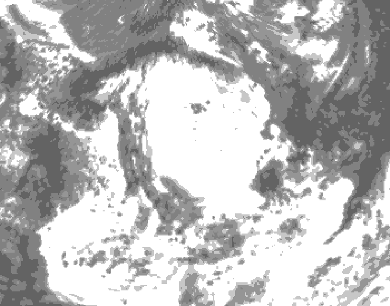 GDPS total cloud 012 hour forecast chart for Canada based on 2026/07/03 1200Z data