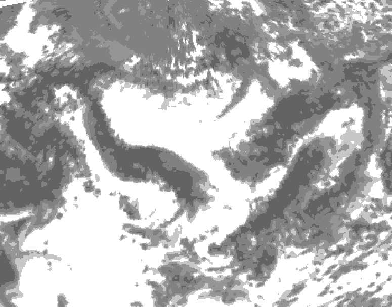 GDPS total cloud 168 hour forecast chart for Canada based on 2026/07/03 1200Z data