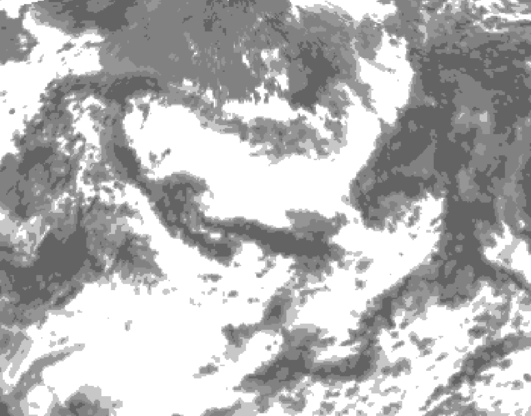 GDPS total cloud 186 hour forecast chart for Canada based on 2026/07/03 1200Z data