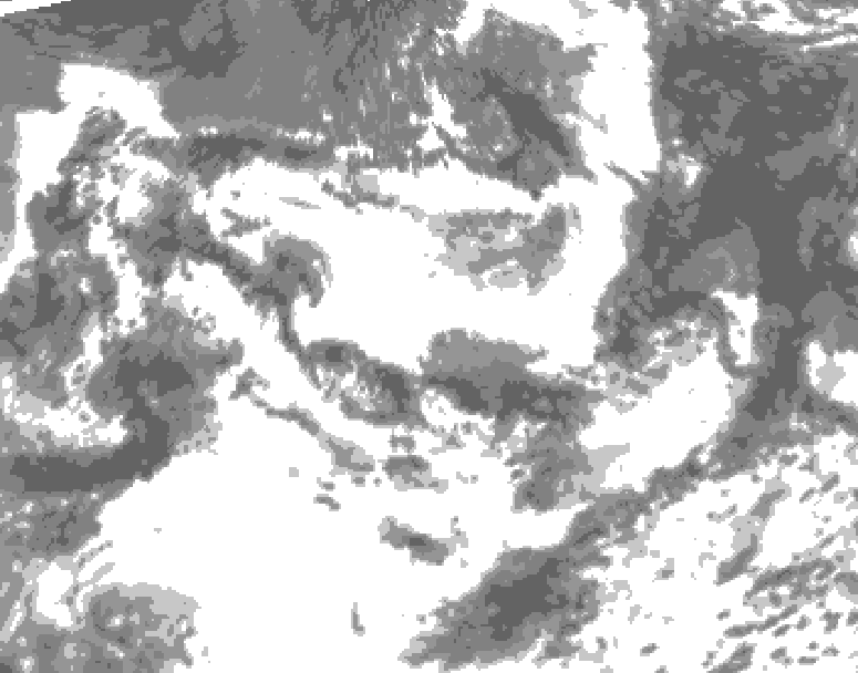 GDPS total cloud 198 hour forecast chart for Canada based on 2026/07/03 1200Z data