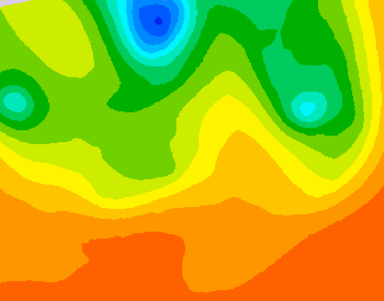 GDPS 500 millibar geopotential height 048 hour forecast chart for Canada based on 2026/07/04 0000Z data