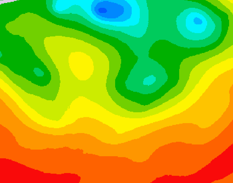 GDPS 500 millibar geopotential height 120 hour forecast chart for Canada based on 2026/07/04 0000Z data