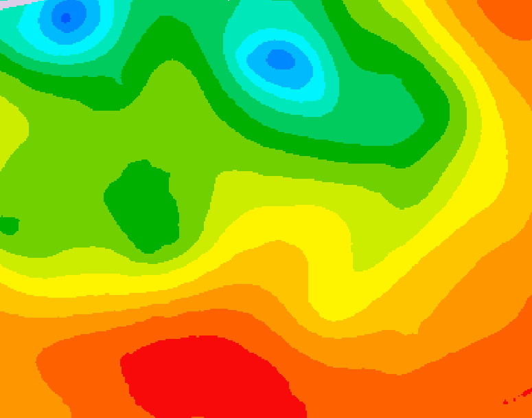 GDPS 500 millibar geopotential height 216 hour forecast chart for Canada based on 2026/07/04 0000Z data
