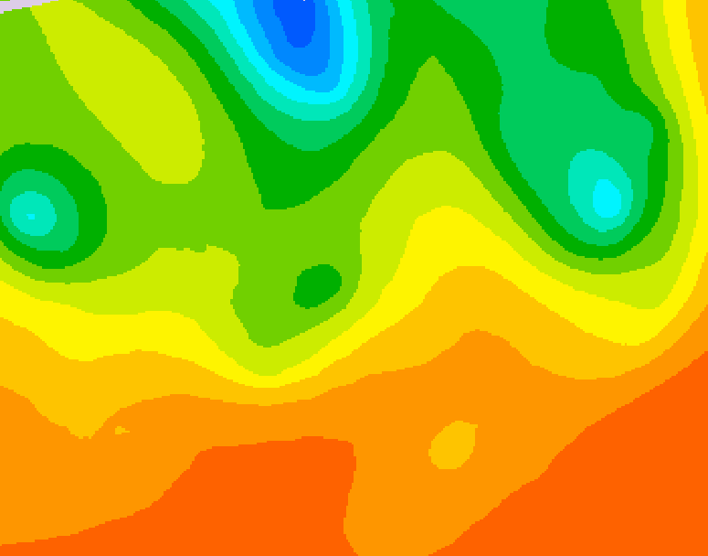 GDPS 500 millibar geopotential height 048 hour forecast chart for Canada based on 2026/07/04 1200Z data