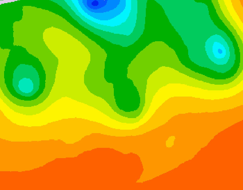 GDPS 500 millibar geopotential height 072 hour forecast chart for Canada based on 2026/07/04 1200Z data