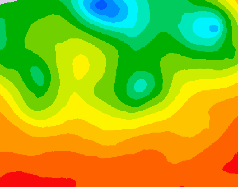GDPS 500 millibar geopotential height 096 hour forecast chart for Canada based on 2026/07/04 1200Z data