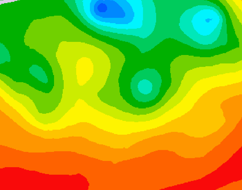 GDPS 500 millibar geopotential height 102 hour forecast chart for Canada based on 2026/07/04 1200Z data