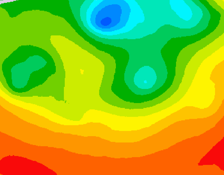 GDPS 500 millibar geopotential height 120 hour forecast chart for Canada based on 2026/07/04 1200Z data