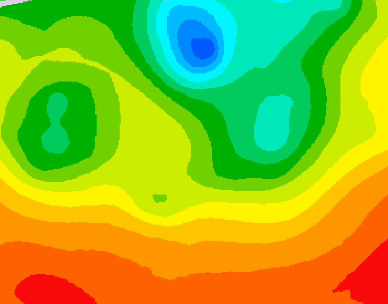 GDPS 500 millibar geopotential height 138 hour forecast chart for Canada based on 2026/07/04 1200Z data
