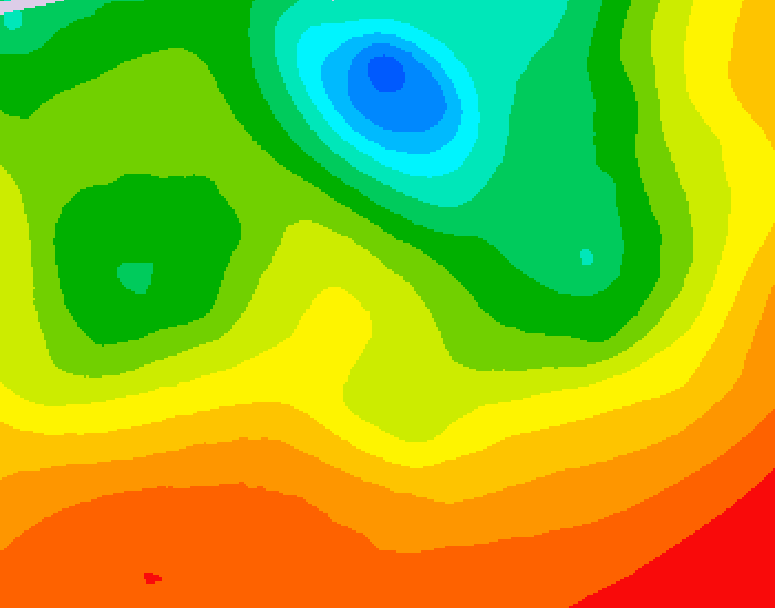GDPS 500 millibar geopotential height 156 hour forecast chart for Canada based on 2026/07/04 1200Z data