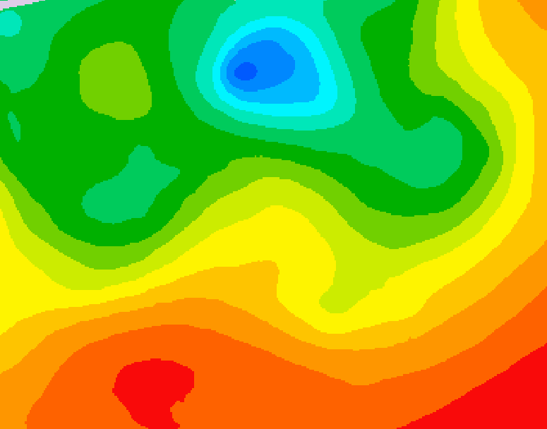 GDPS 500 millibar geopotential height 174 hour forecast chart for Canada based on 2026/07/04 1200Z data