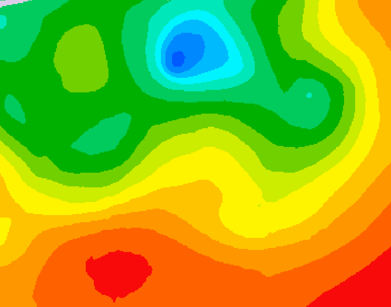 GDPS 500 millibar geopotential height 180 hour forecast chart for Canada based on 2026/07/04 1200Z data