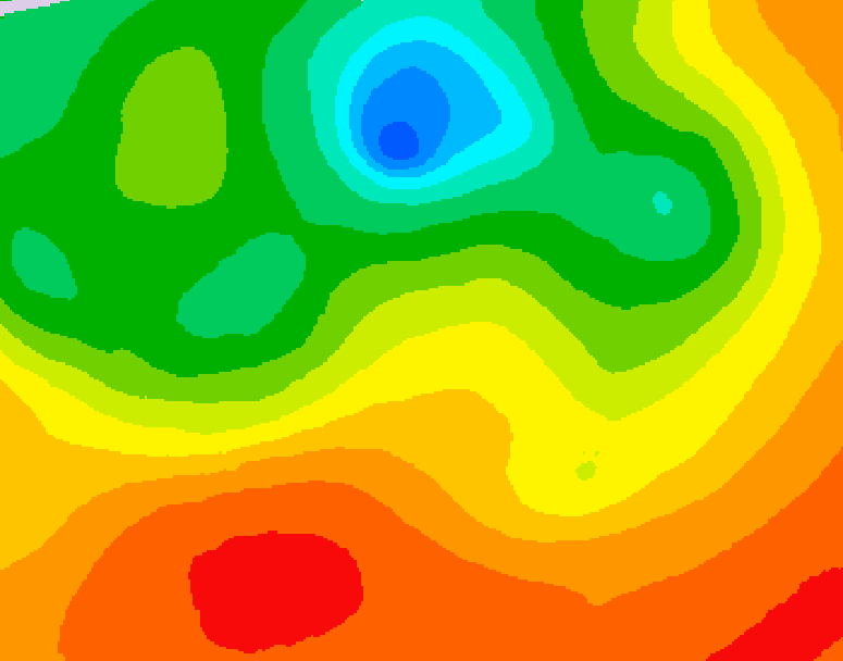GDPS 500 millibar geopotential height 186 hour forecast chart for Canada based on 2026/07/04 1200Z data