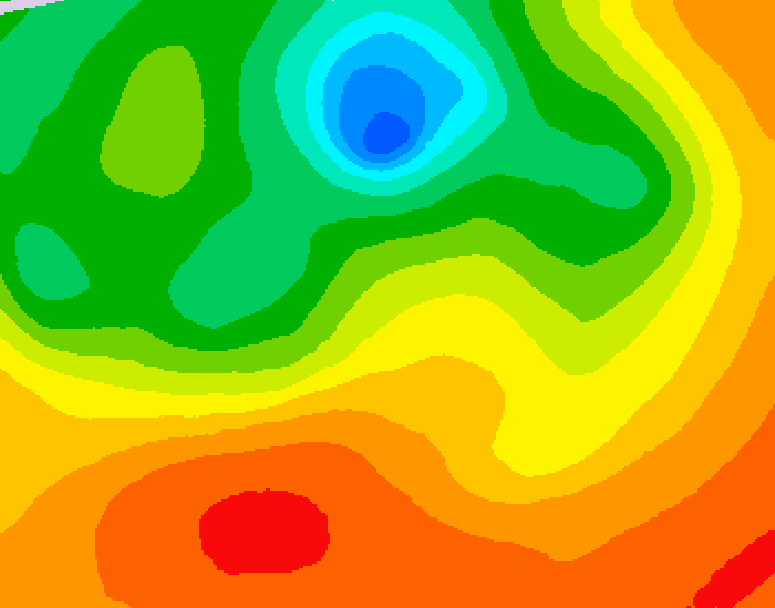 GDPS 500 millibar geopotential height 192 hour forecast chart for Canada based on 2026/07/04 1200Z data