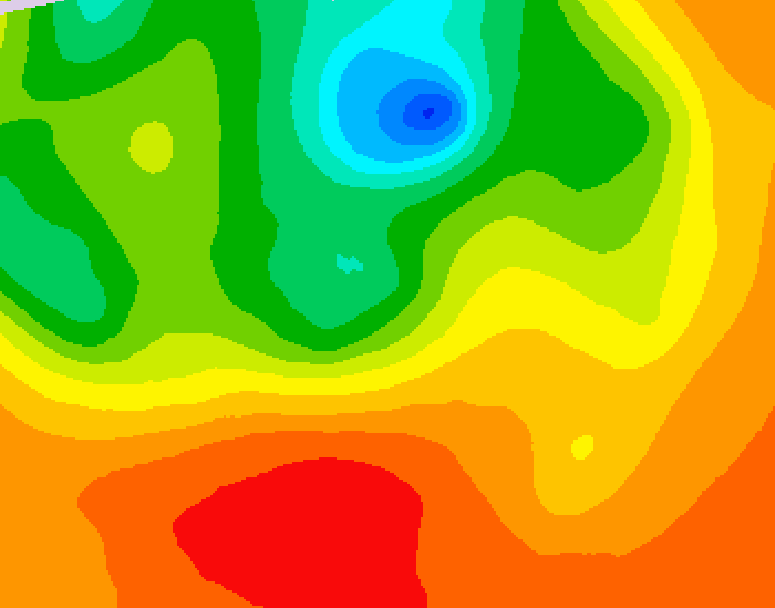 GDPS 500 millibar geopotential height 210 hour forecast chart for Canada based on 2026/07/04 1200Z data