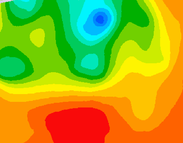 GDPS 500 millibar geopotential height 222 hour forecast chart for Canada based on 2026/07/04 1200Z data