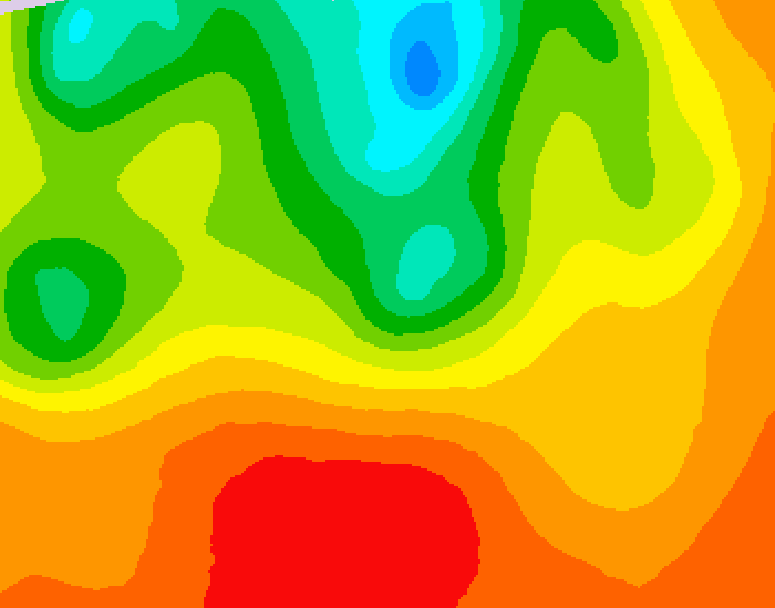 GDPS 500 millibar geopotential height 234 hour forecast chart for Canada based on 2026/07/04 1200Z data