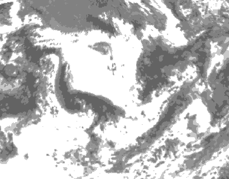 GDPS total cloud 144 hour forecast chart for Canada based on 2026/07/04 0000Z data