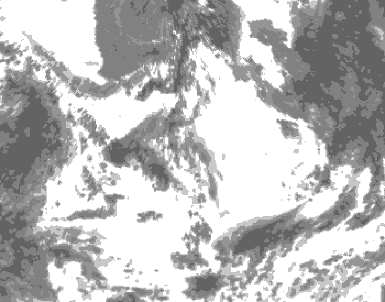 GDPS total cloud 030 hour forecast chart for Canada based on 2026/07/04 1200Z data