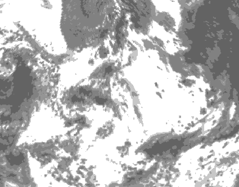 GDPS total cloud 036 hour forecast chart for Canada based on 2026/07/04 1200Z data