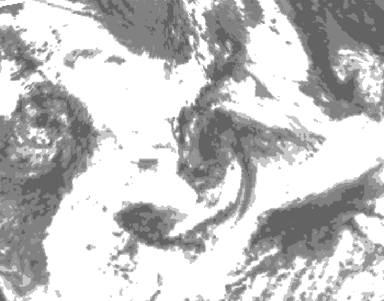GDPS total cloud 078 hour forecast chart for Canada based on 2026/07/04 1200Z data