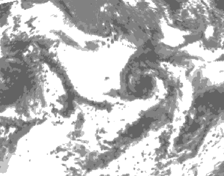 GDPS total cloud 114 hour forecast chart for Canada based on 2026/07/04 1200Z data