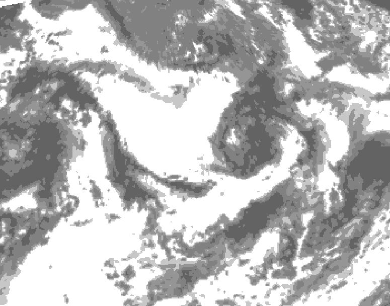 GDPS total cloud 120 hour forecast chart for Canada based on 2026/07/04 1200Z data