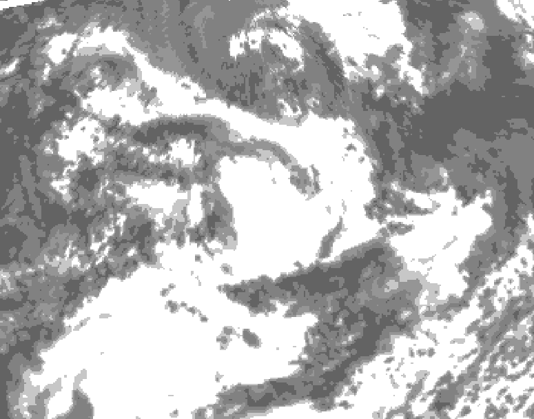 GDPS total cloud 168 hour forecast chart for Canada based on 2026/07/04 1200Z data