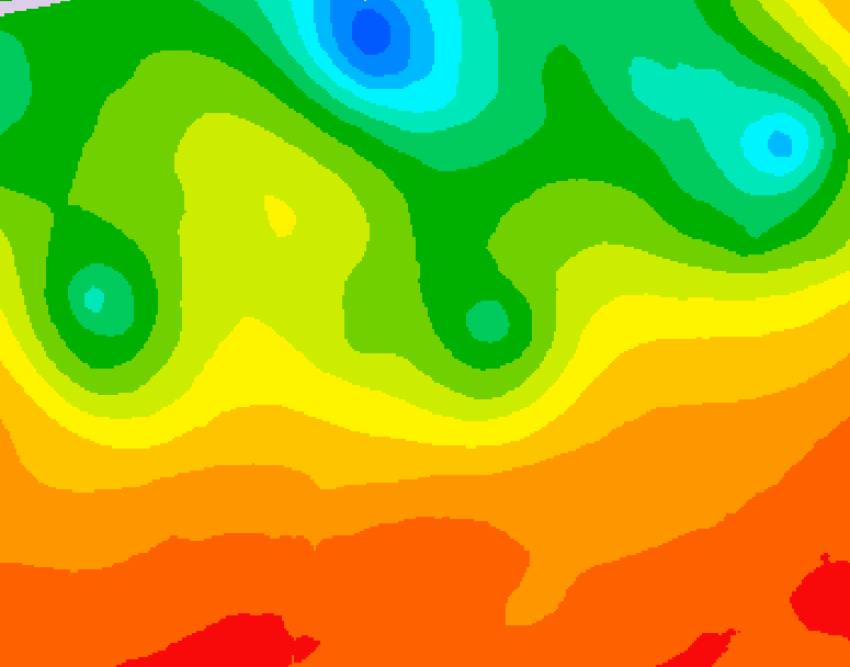 GDPS 500 millibar geopotential height 072 hour forecast chart for Canada based on 2026/07/05 0000Z data