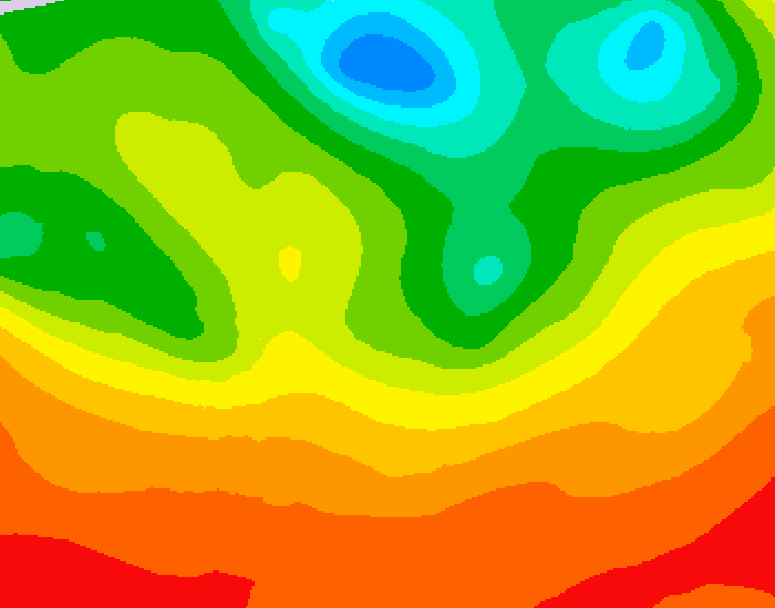 GDPS 500 millibar geopotential height 096 hour forecast chart for Canada based on 2026/07/05 0000Z data