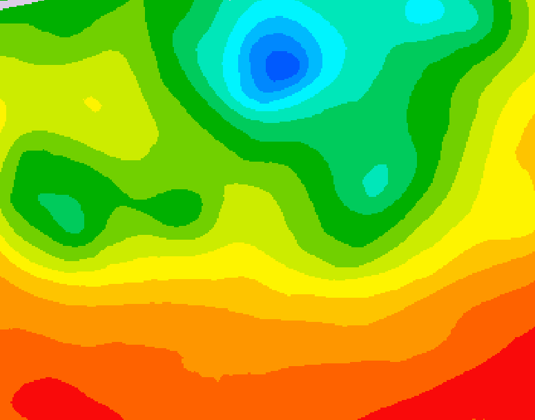 GDPS 500 millibar geopotential height 120 hour forecast chart for Canada based on 2026/07/05 0000Z data