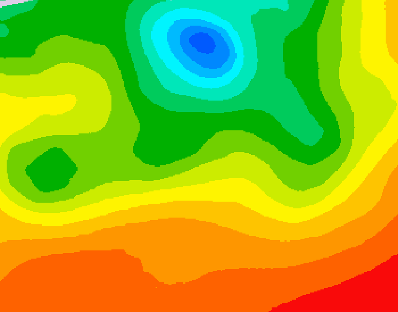 GDPS 500 millibar geopotential height 144 hour forecast chart for Canada based on 2026/07/05 0000Z data