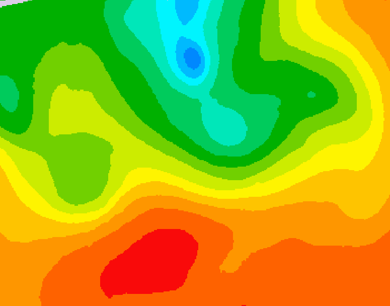 GDPS 500 millibar geopotential height 192 hour forecast chart for Canada based on 2026/07/05 0000Z data