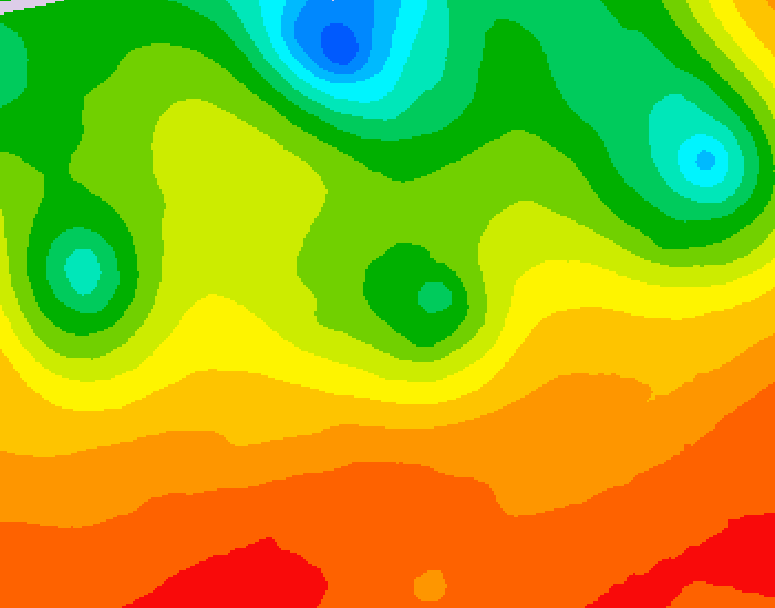 GDPS 500 millibar geopotential height 054 hour forecast chart for Canada based on 2026/07/05 1200Z data