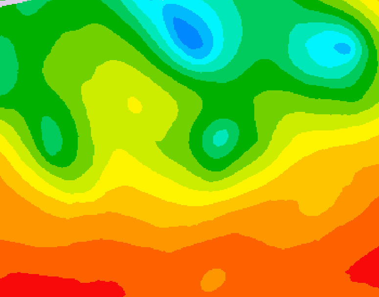 GDPS 500 millibar geopotential height 072 hour forecast chart for Canada based on 2026/07/05 1200Z data