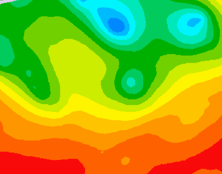 GDPS 500 millibar geopotential height 078 hour forecast chart for Canada based on 2026/07/05 1200Z data