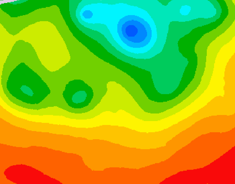 GDPS 500 millibar geopotential height 108 hour forecast chart for Canada based on 2026/07/05 1200Z data